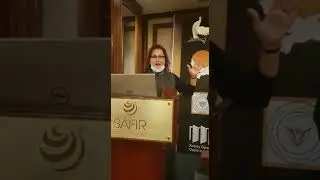 Artist Athar Al-Hakim's speech at the Peace Committee meeting in the Rotary District 2451/ Egypt