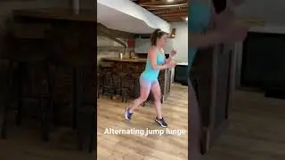 Alternating jump lunge
