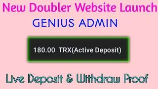 perfect-miner.com new doubler website launch | GENIUS ADMIN | Trx Doubler Sites