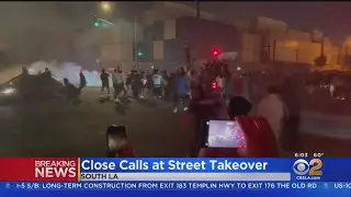 Wild street takeovers caught on video in South LA