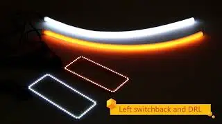 LED tubes and halos with DRL & Switchback