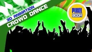 Green Screen People Crowd Dance Discotheque - Footage PixelBoom