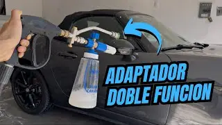 PROBANDO CONECTOR DOBLE PARA ESPUMADOR Y AGUA A PRESION