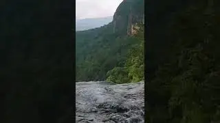 Hiking to a beautiful waterfall on the knuckles mountain range