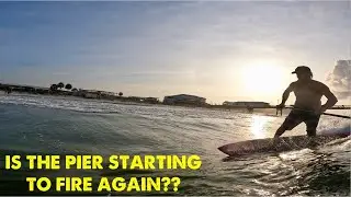 Dawn Patrol Magic At The Okaloosa Island Pier!! Surfing Fort Walton Beach Destin Gulf Coast Florida