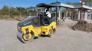 BOMAG MINI TANDEM ROLLER BW100AD compacting PAVING BLOCK