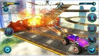 Flying Superhero Robot Android Gameplay #2 /Android Gaming Factory