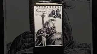 Drawing a knight and princess in manga style | #art #knight #mangastyle #penart #fyp