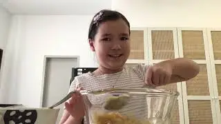 Making M&M cookies