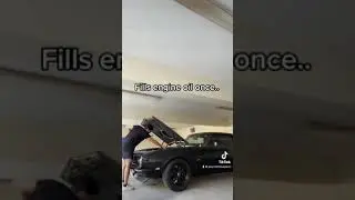 Fills engine oil once and&hellip;