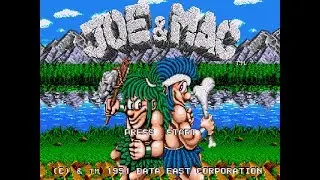 Joe & Mac Прохождение (Sega)