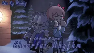 [FNF MASHUP] Cheerful Rhythm | Cat Patella X Joyride (Sansfield Vs. Sayori)✨🎶