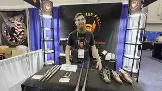 The Blade Show Booth of Fire Beard Forge Forged in fire contestant season 7 episode 16
