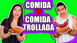 COMIDA NORMAL VS COMIDA TROLLADA | Maru e Bomba