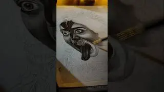 kali maa Realistic portrait #navratri #navratrispecial #song #maadurga #ashtami #navratricolors #art