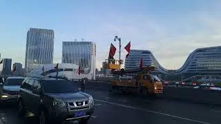View of Urumqi train station-China: Day 28 of my no-fly trip from Italy to Papua New Guinea