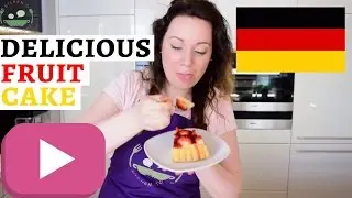 GERMAN OBSTBODEN/OBSTTORTEN Recipe | Fruit Cake with fresh Strawberries
