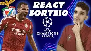 REAGINDO AO SORTEIO DO PLAY-OFF DA CHAMPIONS EM LIVE