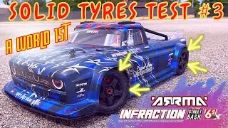 ARRMA Infraction 6S VIPAZ Solid rubber tyres - Test 3