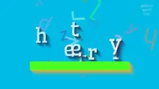 HETTERLY - HOW TO PRONOUNCE IT?
