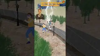 How lightning works animation hindi | monsoon lightning video | how lightning is formed |