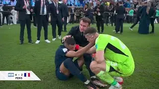 France president Macron and Argentina's Mart&iacute;nez comfort Mbappe after loss _ FIFA World Cup 2022&trade;