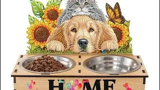 Diamond Painting Product Review~ #fansells Pet food bowl with stand