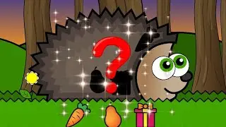 Cartoon Help the hedgehog.Кирпиге жардам берчи.