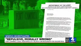 Fort Campbell legal assistance attorney blasts car dealership for soldier deal