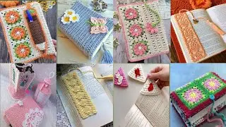 Beautiful Crochet Books cover ideas 🧶 | Easy Crochet Pattern for books 📚 | Crochet ideas 2025