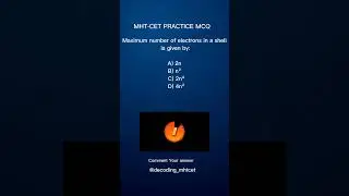 🔥MHT-CET Chemistry MCQs | 100% Exam-Focused Questions
