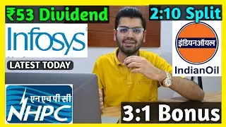 Infosys, Indian Oil, NHPC Declared Dividend, Bonus & Split | swing stocks list