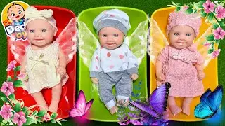 9 Minutes of Relaxing ASMR Baby Doll 🧸 | Toy Unboxing, Ball Bath & Cute Makeup