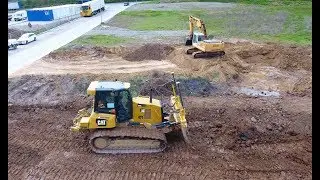 CATERPILLAR D6K2 LGP & FENDT Tractor w. Tipper Trailer @ Work, Germany, 2017.
