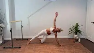 59 Minute Full Body, High Intensity Barre X with Weights, Bands and a Ball