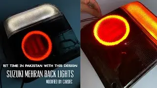 Custom 1st time  Suzuki mehran/maruti Backlight modified designs by cardec