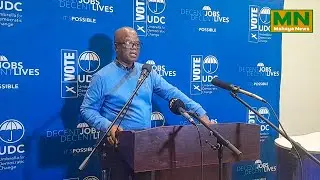 UDC President Duma Boko Addressing The Press