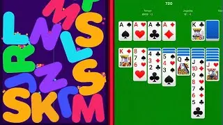 🔤 I Like ABC Alphabet Merge Words Puzzle VS 🃏 Solitaire Gameplay 🎮