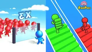 Mob Control | Bridge Race - Cool Mobile Games Play All Level Gameplay Trailer ios Android