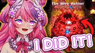 Ironmouse Finally Beat the Hive Mother in Core Keeper