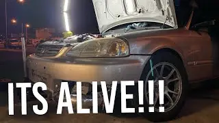 KSWAP AWD CIVIC SEDAN & A BUILT B-SERIES EK GOING TOGETHER!!