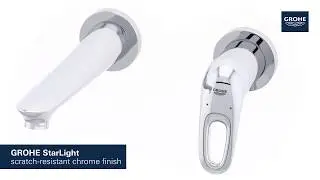 Двудупков смесител за стенен монтаж Grohe Eurostyle 19571003