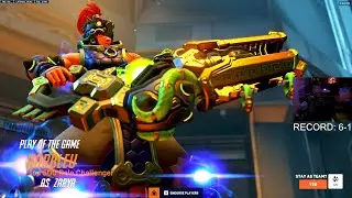WHAT BEST ZARYA IN THE WORLD LOOKS LIKE - HARBLEU! POTG! OVERWATCH 2 SEASON 4 TOP 500