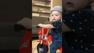 Tha cute baby  bike sounds reaction so cute 🥰 support my channel guy's 🙏