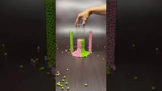 🐻 Hypnotic Loop Reverse Beads ASMR | Oddly Satisfying Short #satisfying #asmr #hypnoticloop