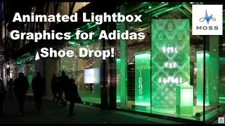 eMotion Animated Lightboxes at Adidas NYC for Alphaedge 4D Shoe Drop