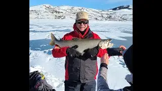 Ice Fishing Monster Lake Trout Blue Mesa Reservoir, Colorado