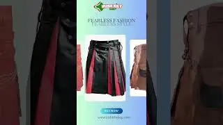 🔥 Elevate Your Look with a Leather Kilt! 🔥