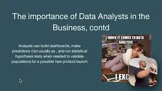 Full Stack Data Workshop: Data Analytics, Day 1, What is Data Analysis (Class)