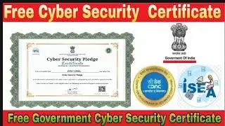 Free Government Cyber Security Certificate I Government of India ICyber Security I Digital Classroom